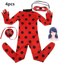 Load image into Gallery viewer, 2019 hot Carnival Clothing Lady Bug Cosplay Sets Ladybug Halloween Christmas Party Custume Kids Girls Suit Spot 3-10Y