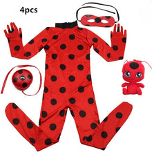 Load image into Gallery viewer, 2019 hot Carnival Clothing Lady Bug Cosplay Sets Ladybug Halloween Christmas Party Custume Kids Girls Suit Spot 3-10Y