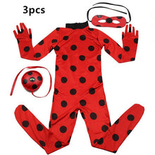 Load image into Gallery viewer, 2019 hot Carnival Clothing Lady Bug Cosplay Sets Ladybug Halloween Christmas Party Custume Kids Girls Suit Spot 3-10Y
